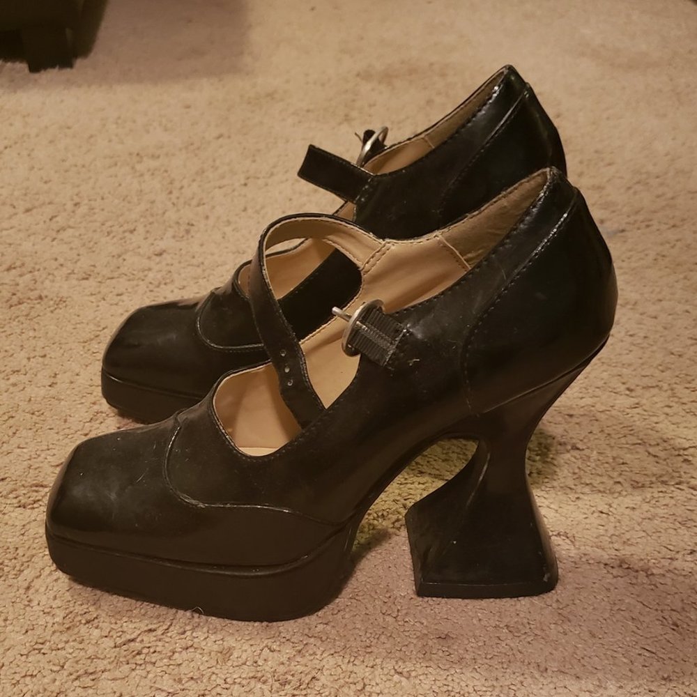 Demonia Gothic Platform Mary Janes SIZE 8